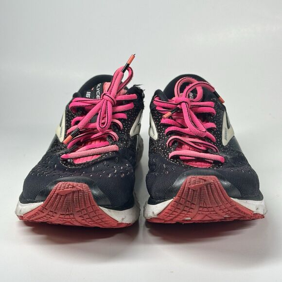 Brooks Womens Glycerin 16 Running Shoes Black 1202781B070 Lace Up Low Top 7 B - Picture 2 of 16